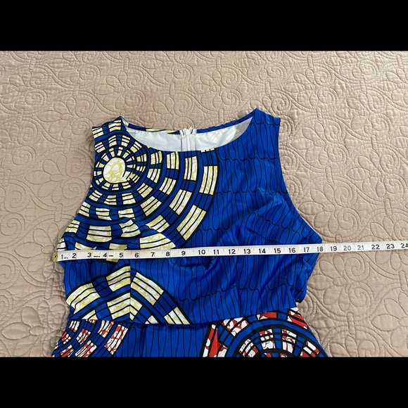 NWOT Inorin High Low Dashiki Sleeveless Dress - Picture 8 of 9